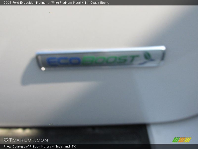 White Platinum Metallic Tri-Coat / Ebony 2015 Ford Expedition Platinum