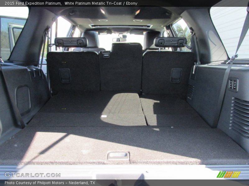 White Platinum Metallic Tri-Coat / Ebony 2015 Ford Expedition Platinum