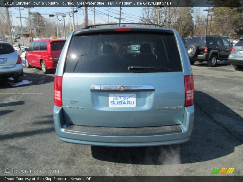 Clearwater Blue Pearl / Medium Slate Gray/Light Shale 2010 Chrysler Town & Country Touring