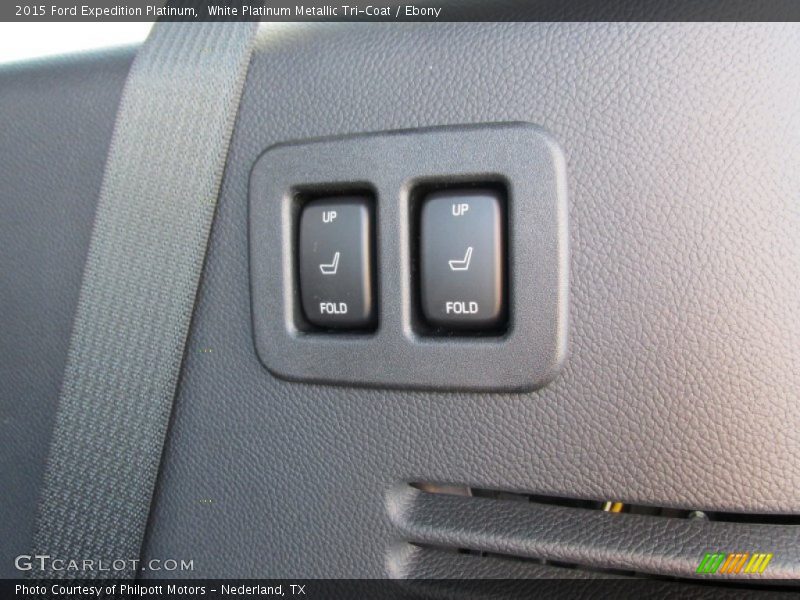 White Platinum Metallic Tri-Coat / Ebony 2015 Ford Expedition Platinum