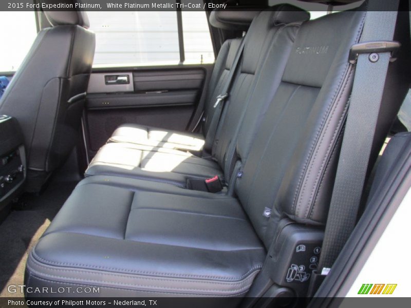 White Platinum Metallic Tri-Coat / Ebony 2015 Ford Expedition Platinum