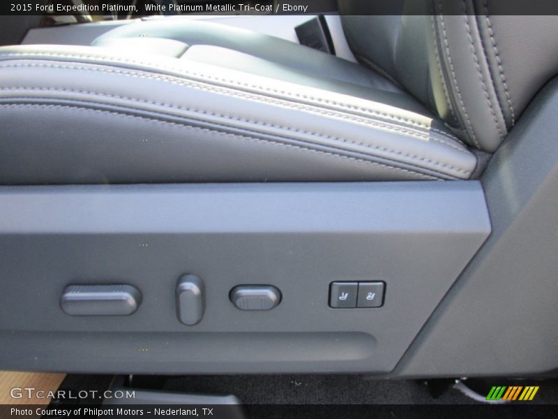 White Platinum Metallic Tri-Coat / Ebony 2015 Ford Expedition Platinum