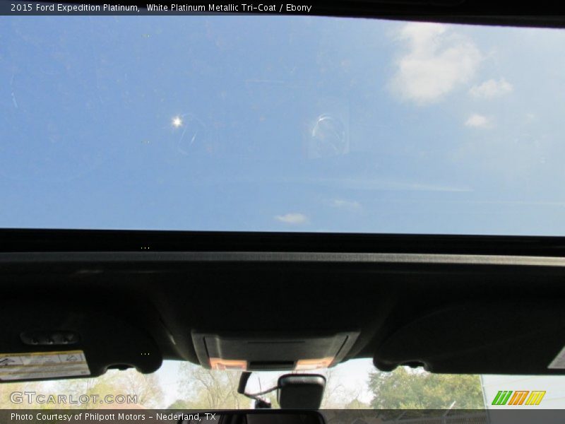 White Platinum Metallic Tri-Coat / Ebony 2015 Ford Expedition Platinum