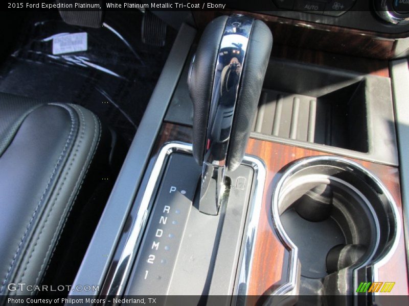 White Platinum Metallic Tri-Coat / Ebony 2015 Ford Expedition Platinum