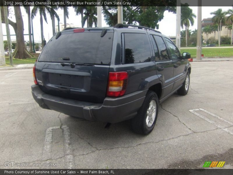 Steel Blue Pearlcoat / Dark Slate Gray 2002 Jeep Grand Cherokee Laredo