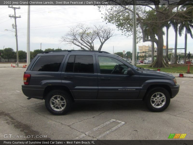 Steel Blue Pearlcoat / Dark Slate Gray 2002 Jeep Grand Cherokee Laredo