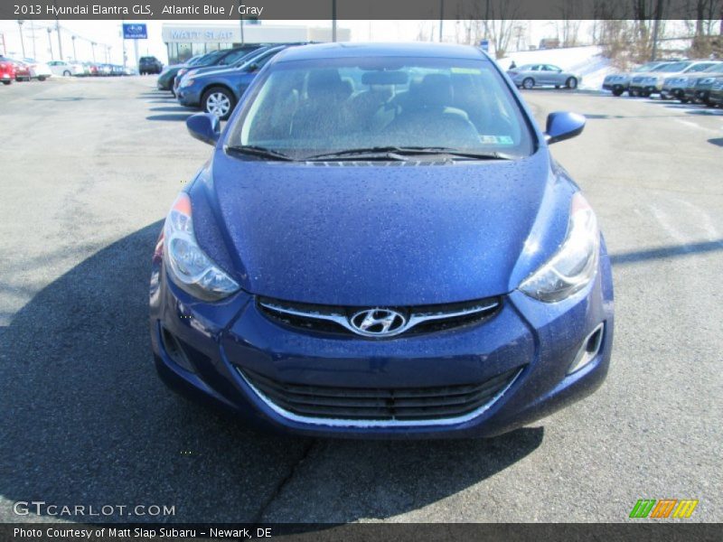 Atlantic Blue / Gray 2013 Hyundai Elantra GLS