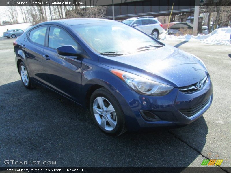 Atlantic Blue / Gray 2013 Hyundai Elantra GLS