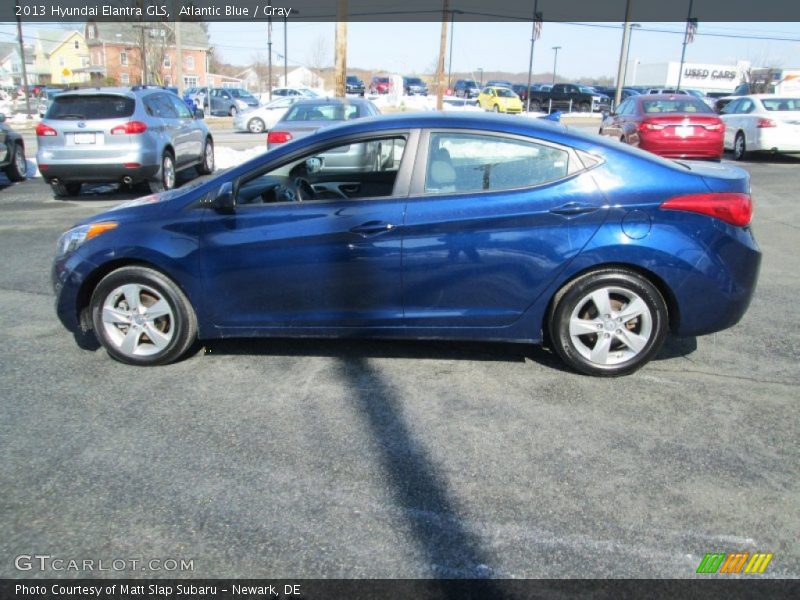 Atlantic Blue / Gray 2013 Hyundai Elantra GLS
