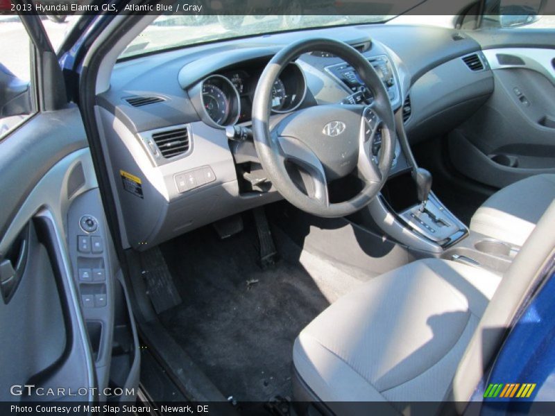 Atlantic Blue / Gray 2013 Hyundai Elantra GLS
