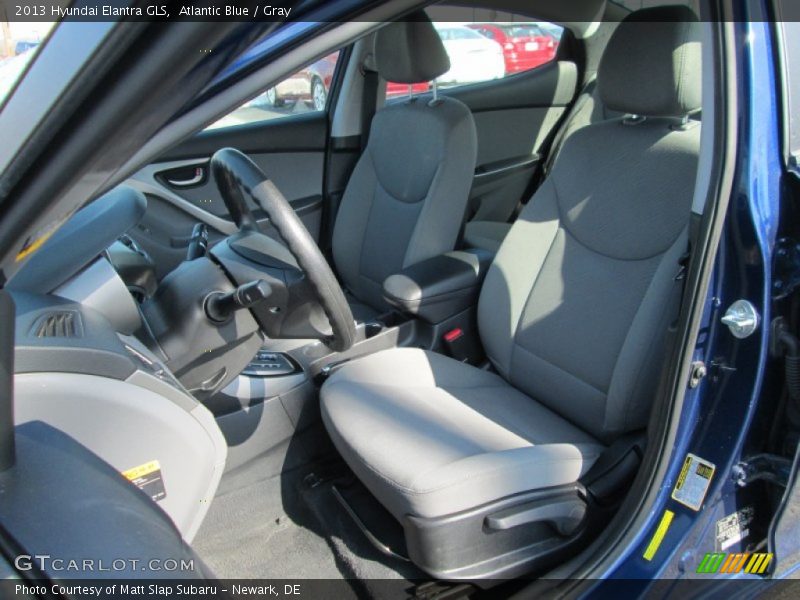 Atlantic Blue / Gray 2013 Hyundai Elantra GLS