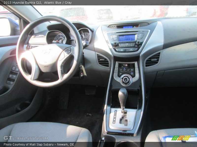 Atlantic Blue / Gray 2013 Hyundai Elantra GLS