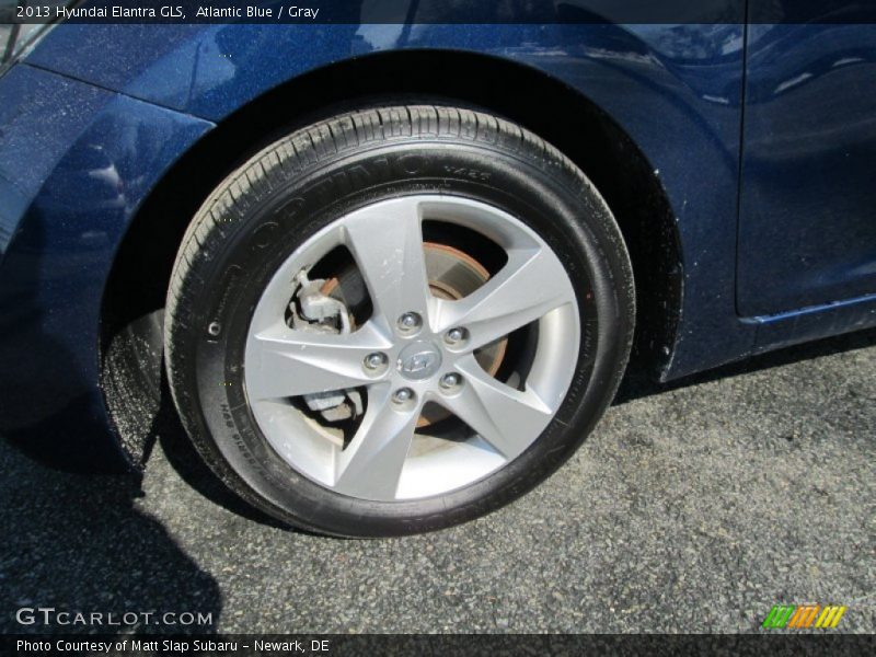Atlantic Blue / Gray 2013 Hyundai Elantra GLS