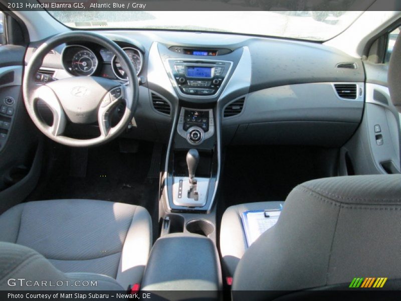 Atlantic Blue / Gray 2013 Hyundai Elantra GLS