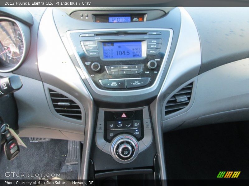 Atlantic Blue / Gray 2013 Hyundai Elantra GLS