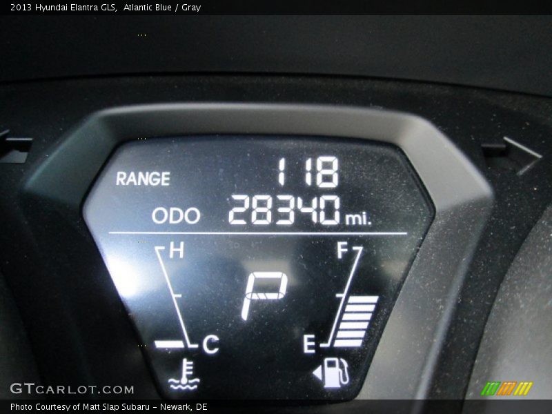 Atlantic Blue / Gray 2013 Hyundai Elantra GLS