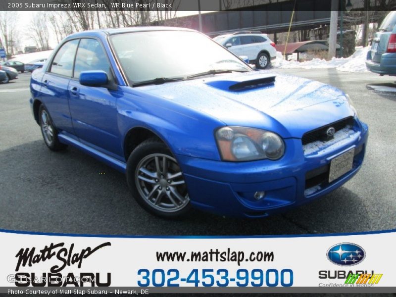 WR Blue Pearl / Black 2005 Subaru Impreza WRX Sedan