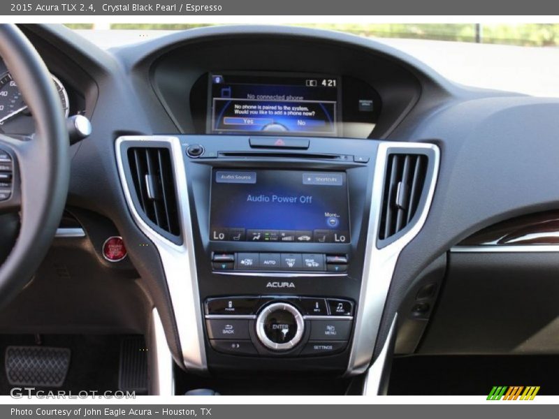Crystal Black Pearl / Espresso 2015 Acura TLX 2.4