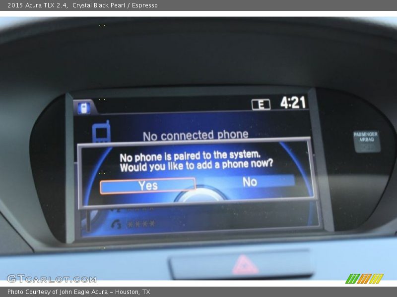 Crystal Black Pearl / Espresso 2015 Acura TLX 2.4