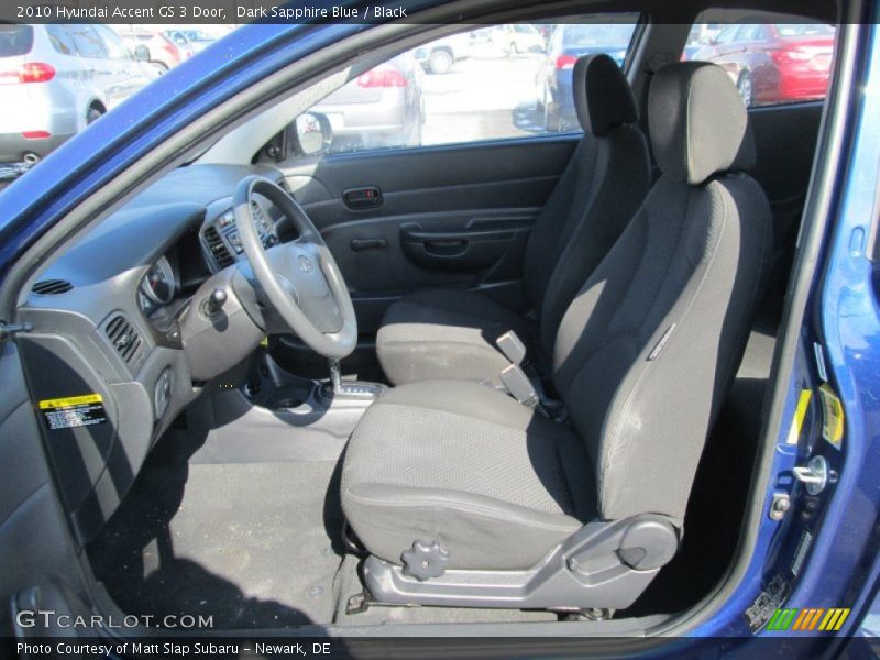 Dark Sapphire Blue / Black 2010 Hyundai Accent GS 3 Door