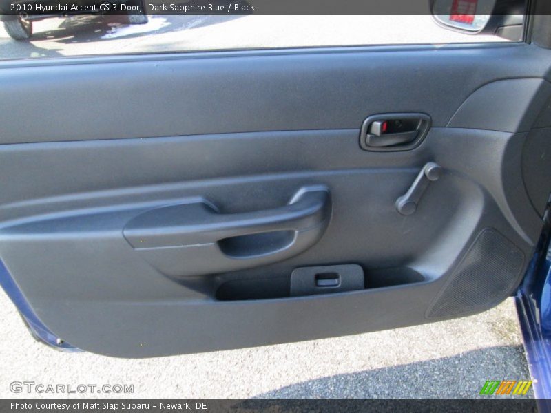 Dark Sapphire Blue / Black 2010 Hyundai Accent GS 3 Door
