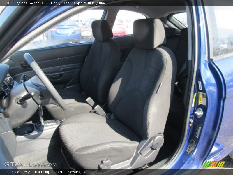 Dark Sapphire Blue / Black 2010 Hyundai Accent GS 3 Door