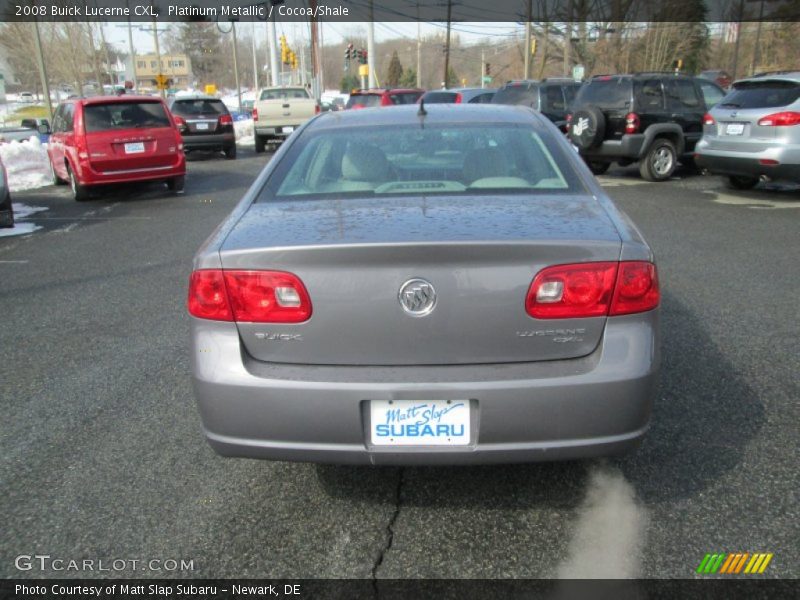 Platinum Metallic / Cocoa/Shale 2008 Buick Lucerne CXL