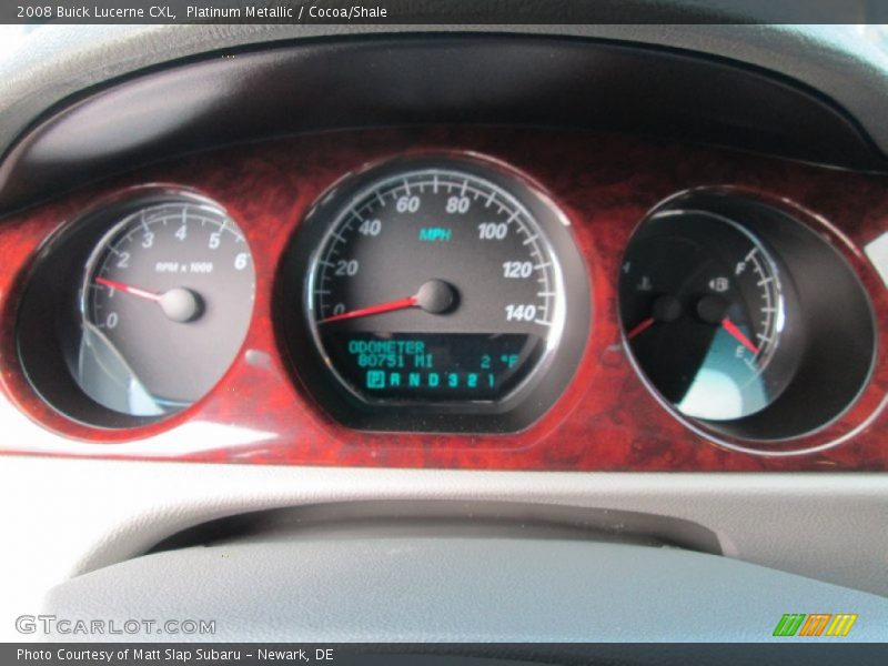 Platinum Metallic / Cocoa/Shale 2008 Buick Lucerne CXL