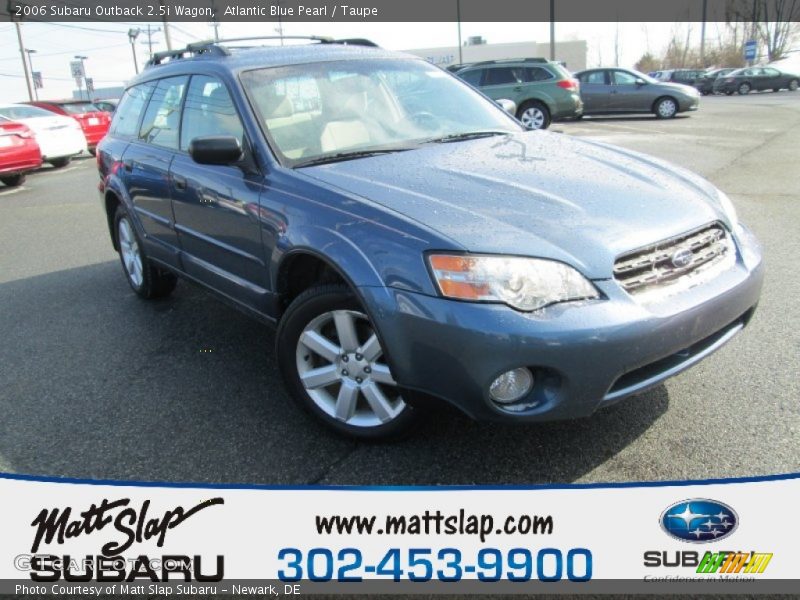 Atlantic Blue Pearl / Taupe 2006 Subaru Outback 2.5i Wagon