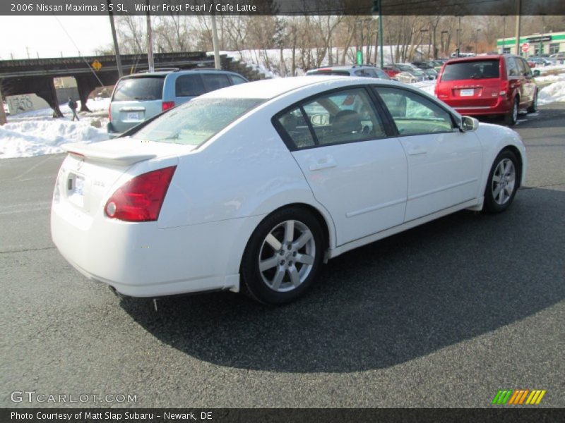 Winter Frost Pearl / Cafe Latte 2006 Nissan Maxima 3.5 SL