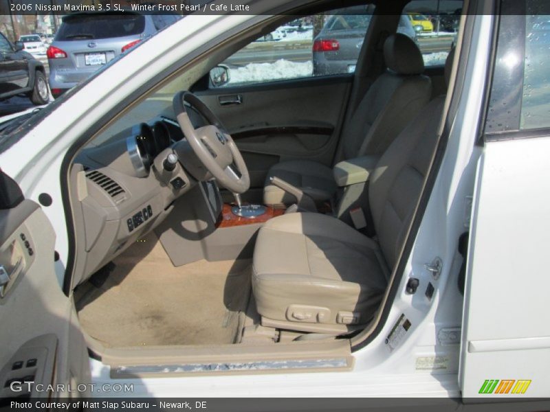 Winter Frost Pearl / Cafe Latte 2006 Nissan Maxima 3.5 SL