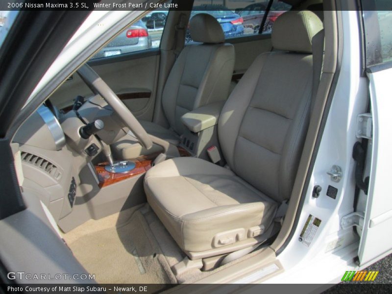 Winter Frost Pearl / Cafe Latte 2006 Nissan Maxima 3.5 SL