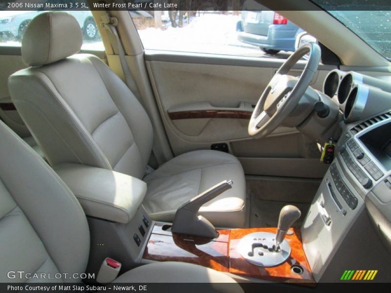 Winter Frost Pearl / Cafe Latte 2006 Nissan Maxima 3.5 SL