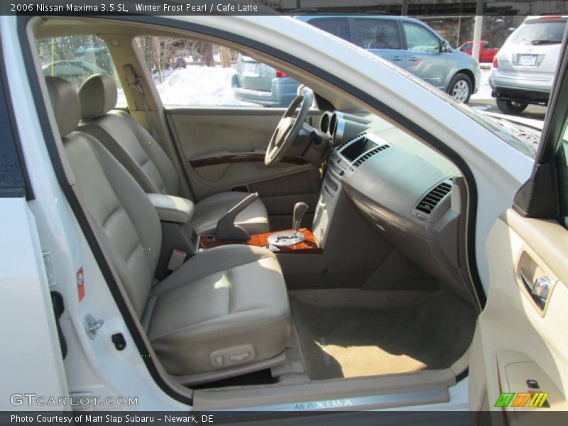Winter Frost Pearl / Cafe Latte 2006 Nissan Maxima 3.5 SL