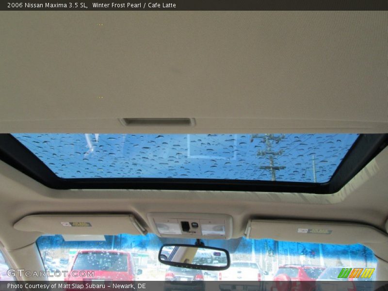 Winter Frost Pearl / Cafe Latte 2006 Nissan Maxima 3.5 SL