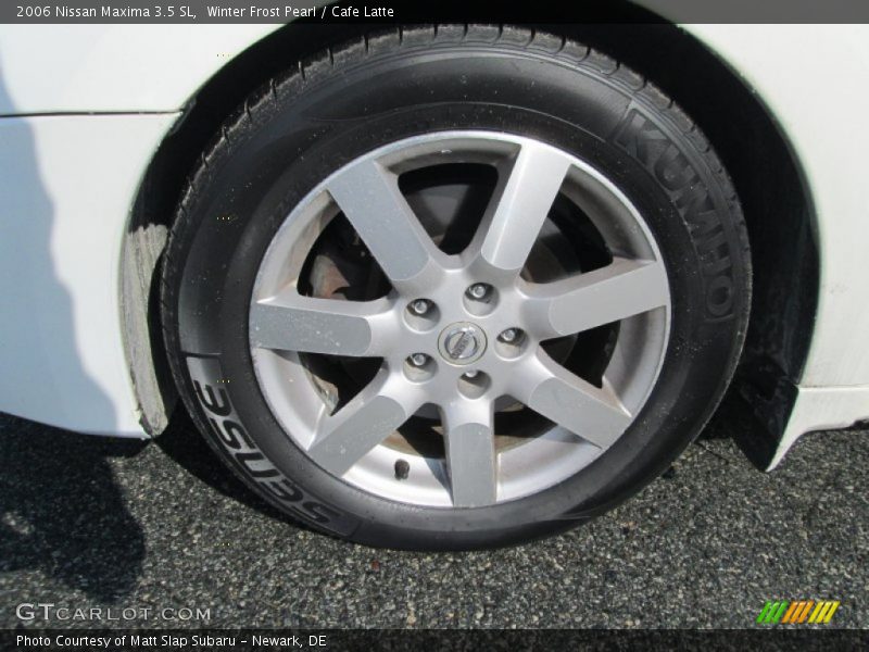 Winter Frost Pearl / Cafe Latte 2006 Nissan Maxima 3.5 SL