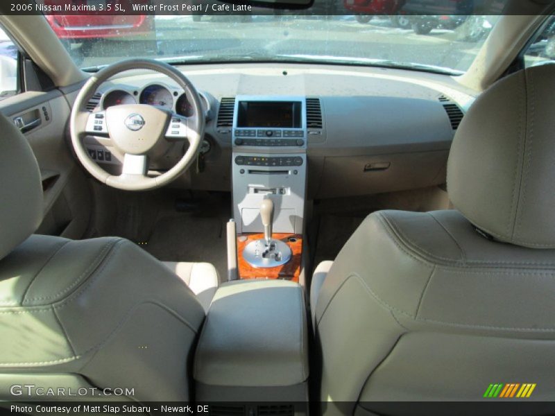 Winter Frost Pearl / Cafe Latte 2006 Nissan Maxima 3.5 SL