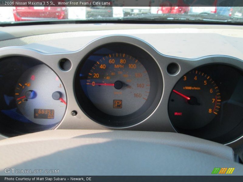 Winter Frost Pearl / Cafe Latte 2006 Nissan Maxima 3.5 SL