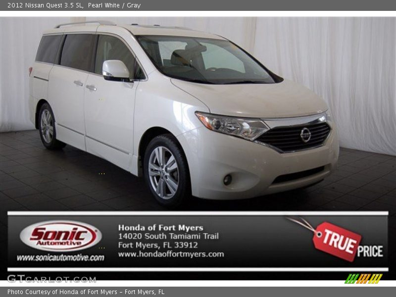 Pearl White / Gray 2012 Nissan Quest 3.5 SL