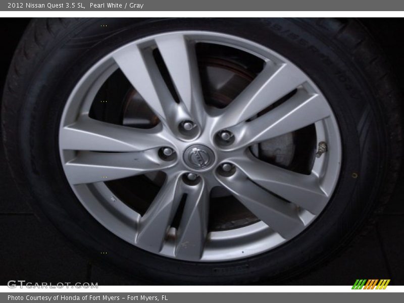 Pearl White / Gray 2012 Nissan Quest 3.5 SL