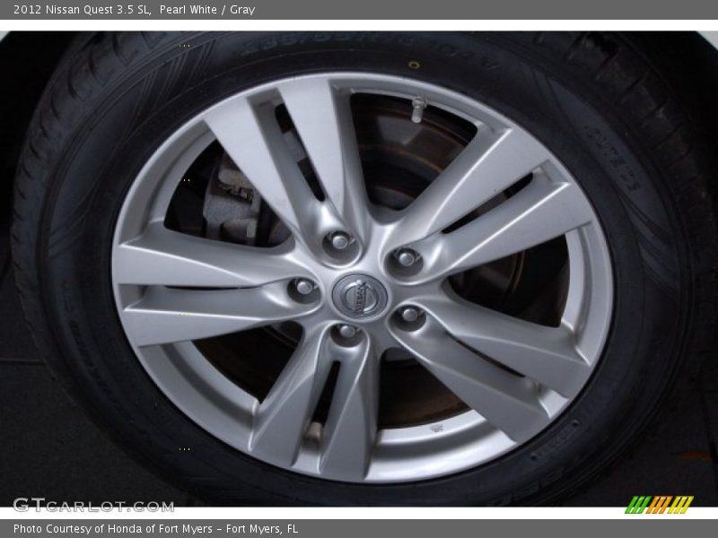 Pearl White / Gray 2012 Nissan Quest 3.5 SL