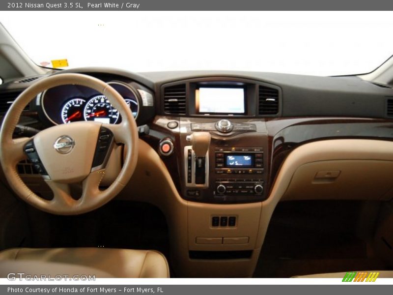 Pearl White / Gray 2012 Nissan Quest 3.5 SL