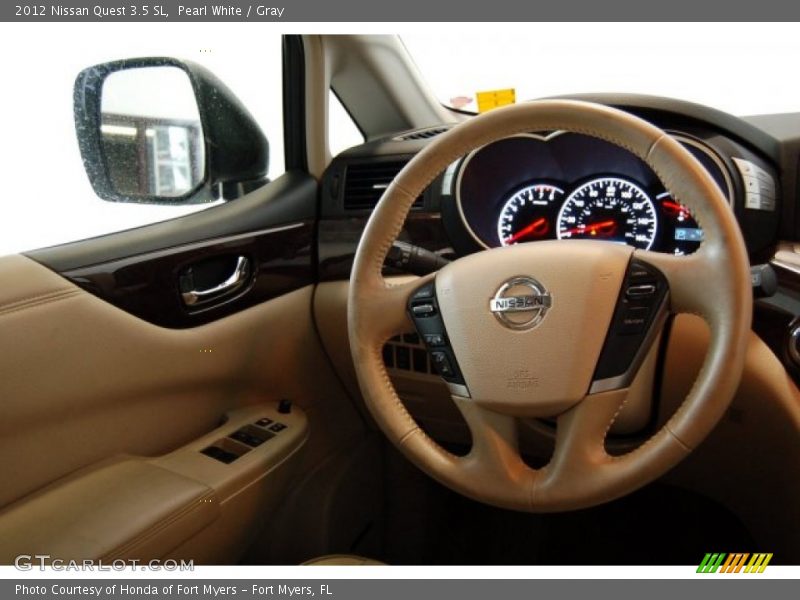Pearl White / Gray 2012 Nissan Quest 3.5 SL