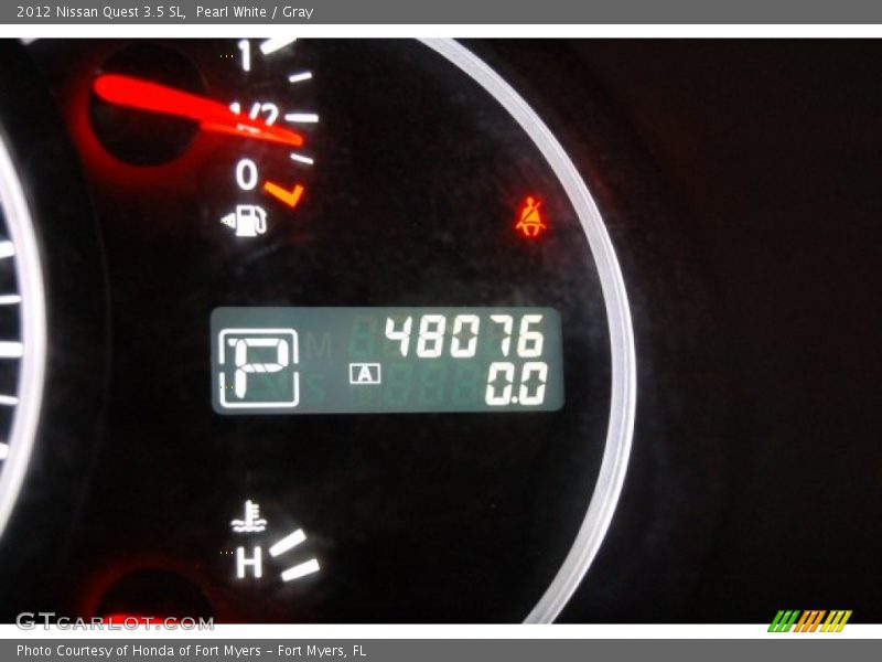 Pearl White / Gray 2012 Nissan Quest 3.5 SL