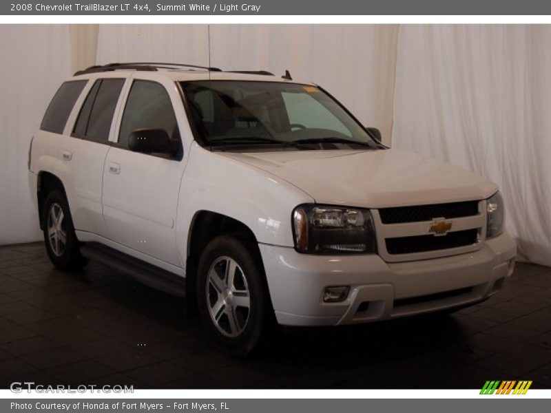 Summit White / Light Gray 2008 Chevrolet TrailBlazer LT 4x4