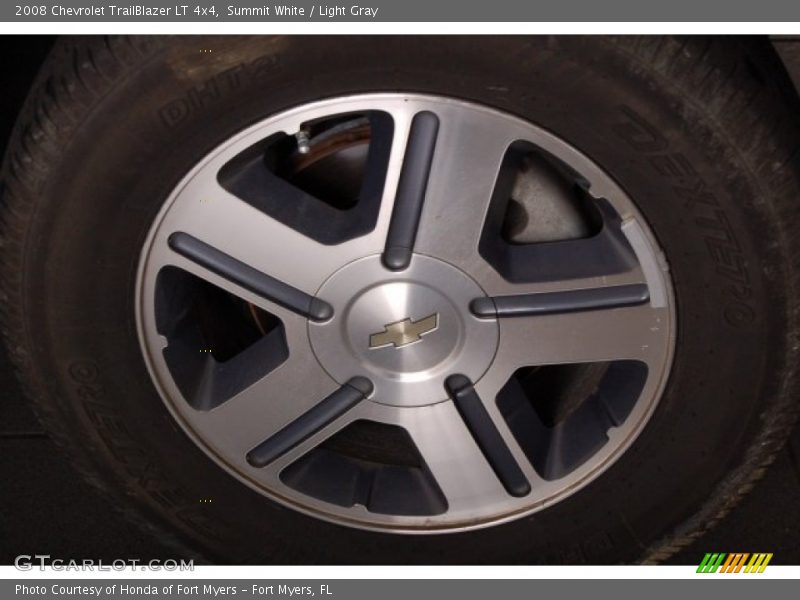 Summit White / Light Gray 2008 Chevrolet TrailBlazer LT 4x4