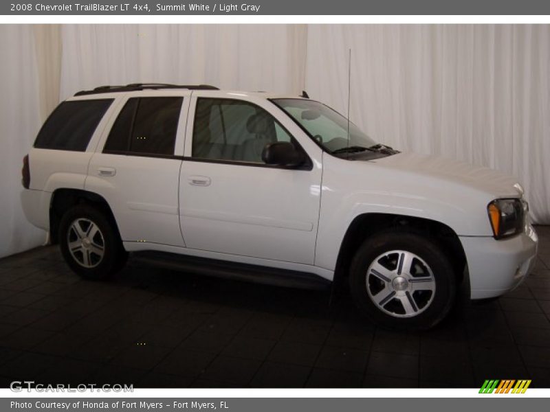 Summit White / Light Gray 2008 Chevrolet TrailBlazer LT 4x4