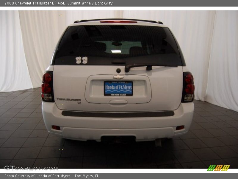 Summit White / Light Gray 2008 Chevrolet TrailBlazer LT 4x4