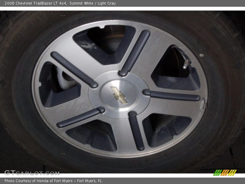 Summit White / Light Gray 2008 Chevrolet TrailBlazer LT 4x4