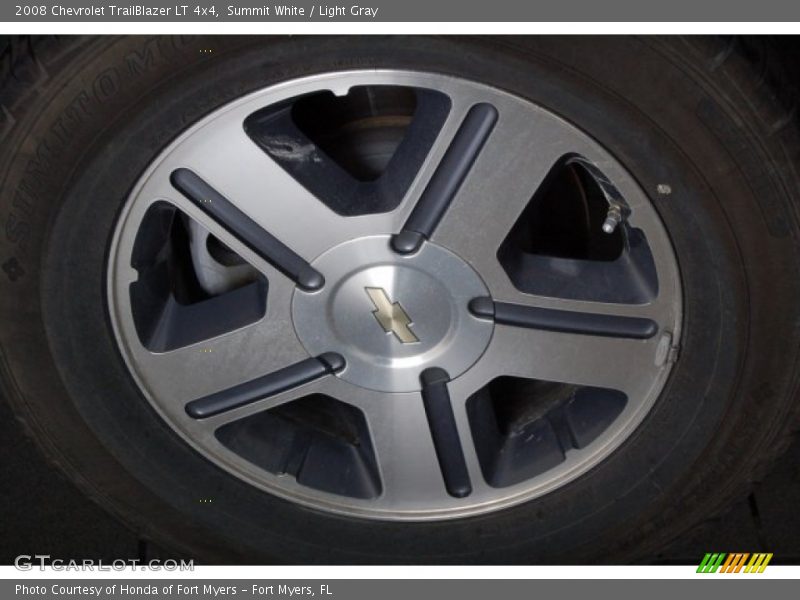 Summit White / Light Gray 2008 Chevrolet TrailBlazer LT 4x4